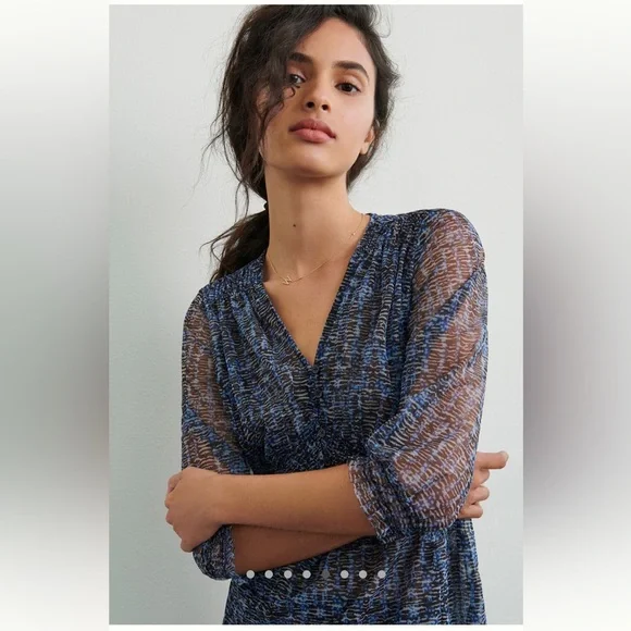 Anthropologie Gretchen Smocked Tunic - Picture 3 of 8